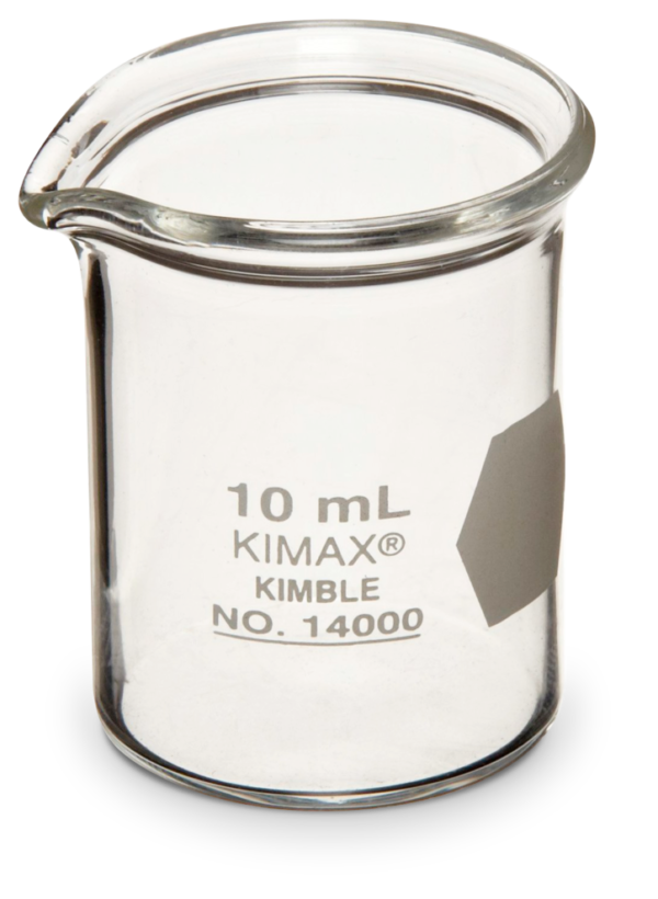 VASO DE PRECIPITADO, FORMA BAJA, 10mL KIMAX